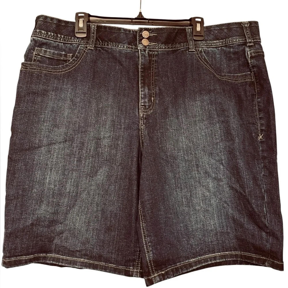 Lane Bryant Tighter Tummy Denim Bermuda Shorts
